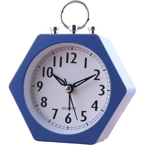 Réveil silencieux, horloge de bureau pour étudiant âgé, lumière douce, style simple et luxueux, horloge de chambre, style 4