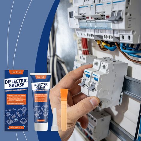 Dielectric grease, general-purpose smooth, waterproof, and insulating grease for everyday use in automobiles, ships, and electrical applications -- 30g1, brush1, nozzle1 (1/5)