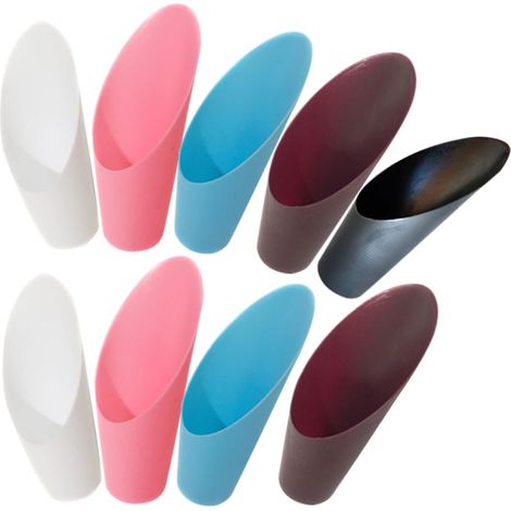 Lot de 10 Pelles à Terre pour Bonsaï en Plastique Coloré, Outils de Plantation Jardinage, Petite Pelle Légère Multi-Usage, Kit 5 Couleurs Assorties pour Repiquage et Semis en Pots (1/5)