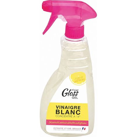 Weißer Essig Reiniger 750 ml Gel Zitronenduft (1/2)