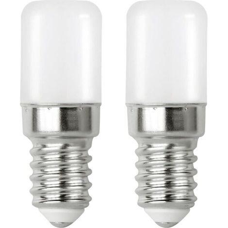 E14 2W LED-Lampen (entspricht 20W Halogen), kaltweiß 6000K, 2er-Pack, flimmerfrei, für Kühlschränke, Dunstabzugshauben oder Herde