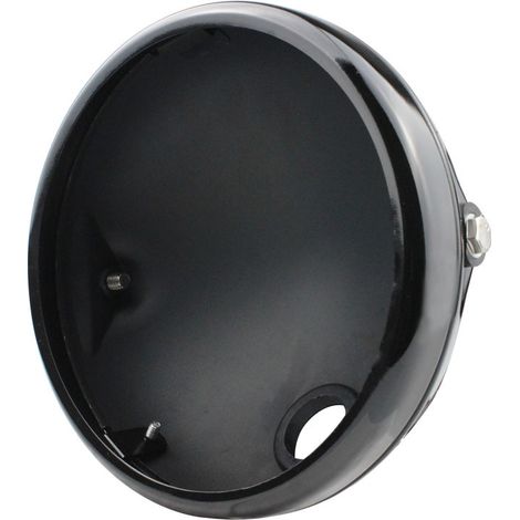 Boîtier de phare de 7 pouces pour motos, phare LED Harley, boîtier noir brillant, phare avant, boîtier de phare arrière (1/5)