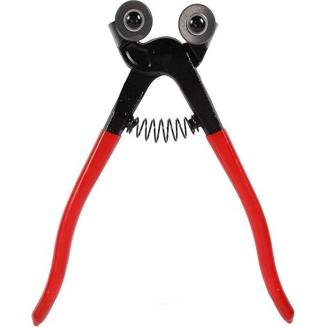 Pinze per piastrelle, pinze tagliavetro, pinze tagliapiastrelle, per ceramica, altri materiali vari, piastrelle di vetro tagliate (rosse)