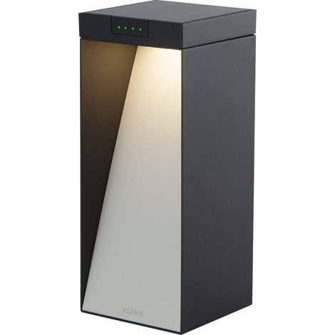 Borne solaire MILIO FULL Noir Aluminium H35cm