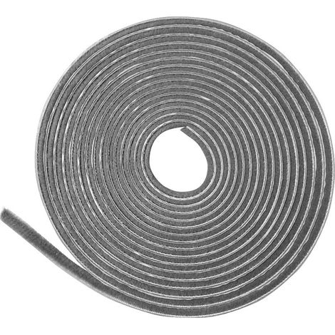 Slid'Up By Mantion – Joint brosse adhésif gris 4 mm – Longueur 11 m – Largeur 4,8 mm – Pour portes de placard – Fermeture amortie contre la poussière