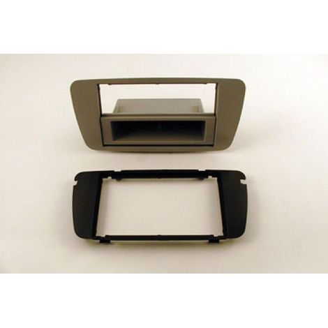Facade autoradio 1Din compatible avec SEAT Ibiza 08-15 Gris Dublin avec vide poche