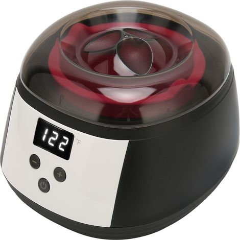 Chauffe-cire électrique en aluminium avec affichage LED et température réglable (100-240 V, prise américaine). (1/5)