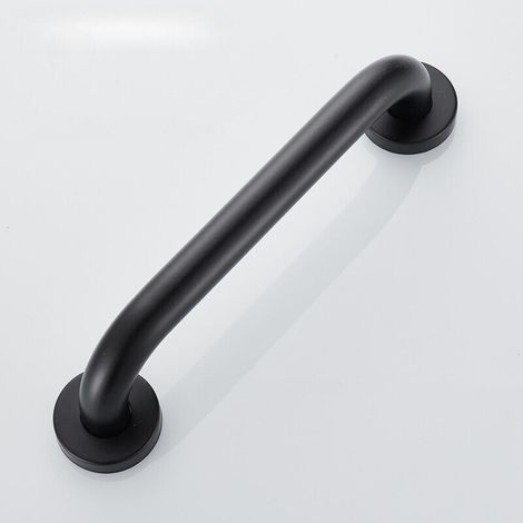Noir 300mmBarre d'Appui Douche , Poignée de Douche de Sécurité, Barre d'Appui WC Handicapé, Barre de Soutien pour Toilette, Barre de Maintien Douche et WC-Muntra (1/5)