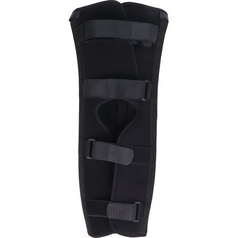 Attelle de genou réglable, immobiliseur robuste et confortable, genouillère de maintien pratique avec 4 sangles ajustables. (1/5)