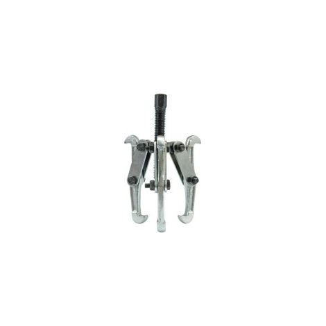Vorel 80530, extractor de rodamientos de 3 ramificaciones 200 mm, ancho de sujeción 170 mm, compatible con llave de horquilla o de vaso, color negro, cromo plateado, 1 pieza