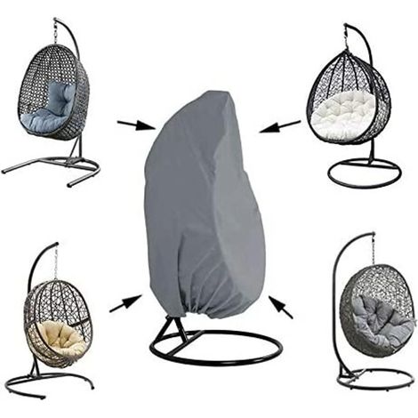 MINKUROW Funda Para Silla Colgante, 230x200cm Funda Protectora Para Silla Colgante Funda Antipolvo, Gris (1/5)