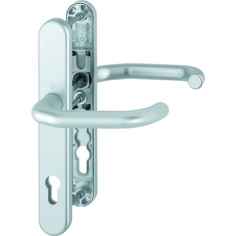 HOPPE® Schutz-Drückergarnitur mit Schmalschild Paris 138GF/3358/3357N, Aluminium, 2424587