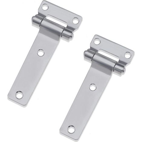 Charnières de Conteneur en Acier Inoxydable 304 Lot de 2 135 x 58 mm pour Véhicules Utilitaires et Remorques - (1/5)