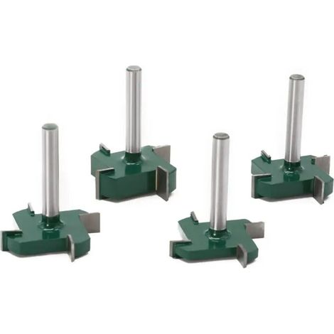 Fraise À Rainurer T - 6 mm - 4 Arêtes - Carbure YG6 - Pour Travail Du Bois - 4 Pièces (1/5)