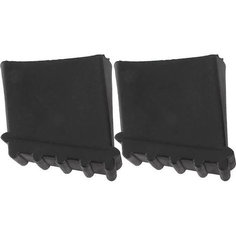 Lot de 2 patins antidérapants pour échelle domestique, protections pour pieds d'échelle, accessoires pour échelle-5.00X5.00X2.50CM-Black (1/4)