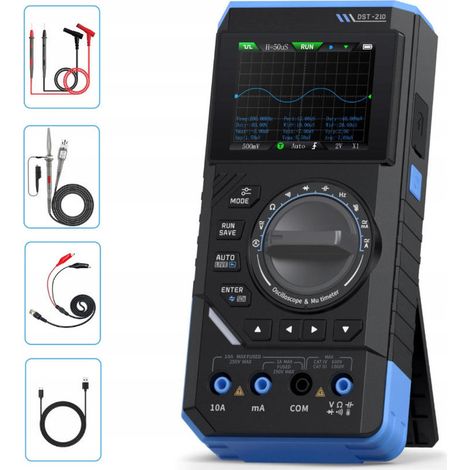 CHIGOODS FNIRSI DST-210 und DST-201 3-in-1 Digitalmultimeter-Oszilloskop, 19999, tragbares Automobil-Oszilloskop, Elektrowerkzeug