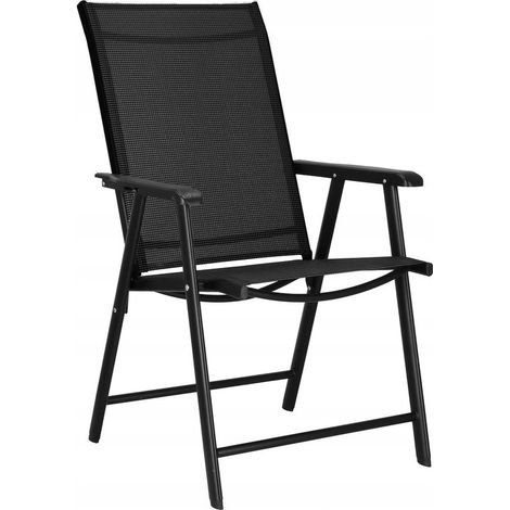 Sedia da giardino pieghevole, robusta, in metallo, per terrazza, balcone, sedia da giardino (1/5)
