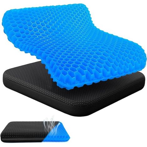 Cojín de gel - Cojín suave - Asiento cómodo - Capa de gel gruesa - 1 pieza - Color 1