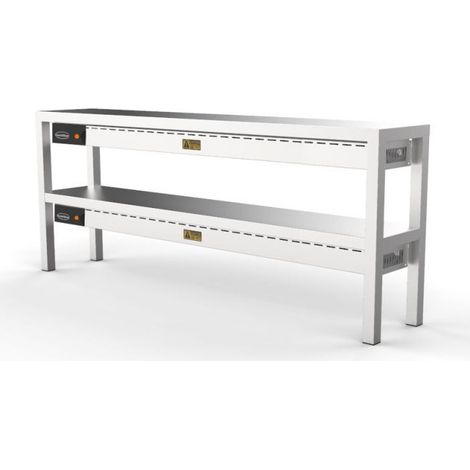 Etagère surétagère céramique chauffante 2 niveaux 1600 - Combisteel (1/2)