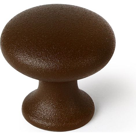 Pomo de zamak con acabado marrón, dimensiones:30x30x30mm y Ø: 30mm -