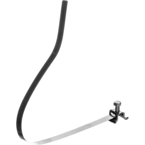 Soporte de alambre de 6-8 mm con abrazadera PV para bajante de 50-120 mm, acero inoxidable niro 200029
