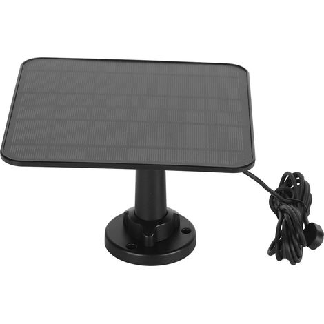 12W IP65 Solar Panel, Charging Security Camera, Solar Power Supply Pro 3 Pro 4 2GB 2 Black (BLACK) (BLACK) (1/5)