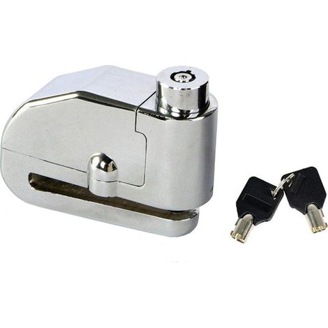 Blocca disco antifurto con allarme sonoro sirena per ruote di bici scooter moto e motociclette lucchetto blocca ruota anti rapina con 2 chiavi (1/4)