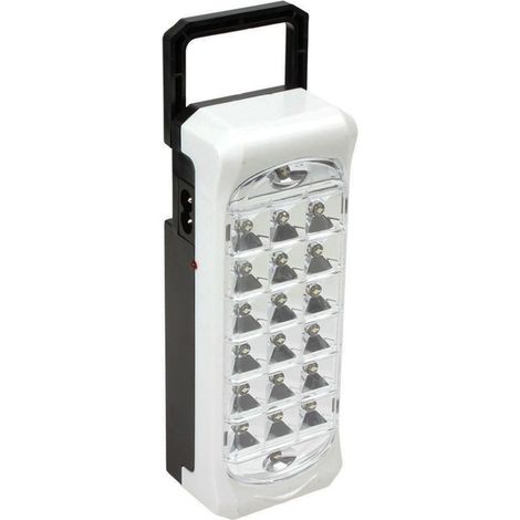 Lampada Portatile Ricaricabile 21 LED con Cavo Accensione Manuale