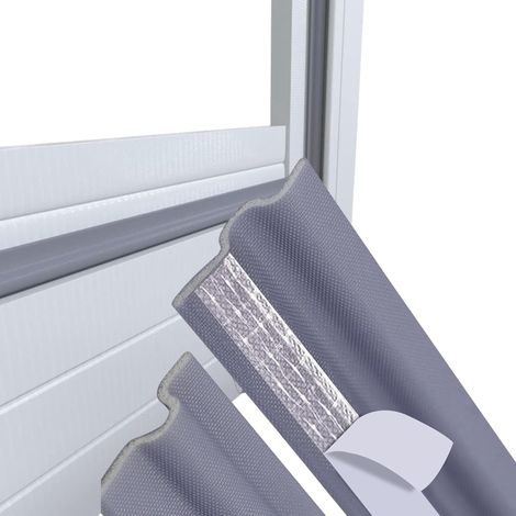 CCYKXA 8M Fensterdichtung für Kälteschutz – Selbstklebendes Dichtungsband für Fenster und Türen – Wärme- und Schalldämmung – Fensterdichtung gegen Kälte – Grau (1/5)