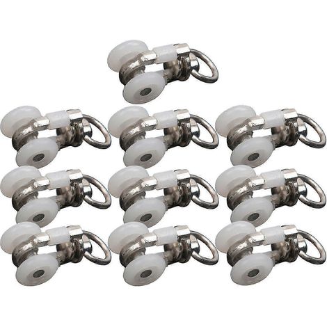 Lot de 10 glissières silencieuses pour rails de rideaux (1/5)