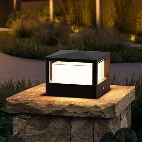 Lampe de jardin LED - Étanche IP65 Lumière chaude 3000K - Extérieur terrasse et allée - Aluminium (1/4)