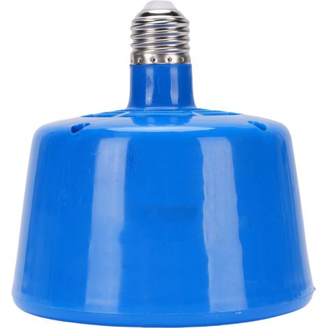 Bombilla calefactora Reptile Blue de 100 W con control termostático y protección contra salpicaduras para jaulas y gallineros.