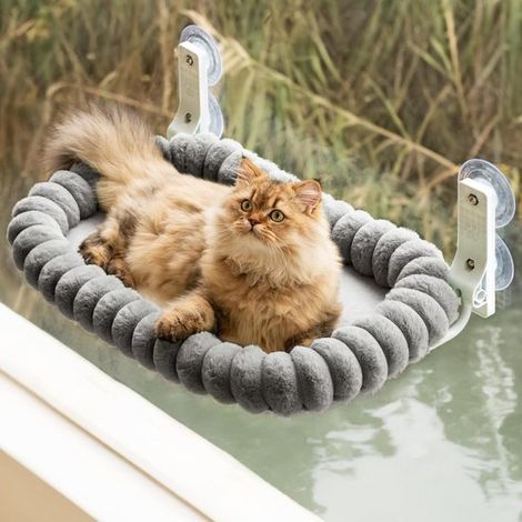 Elegante amaca per gatti pieghevole, cesto per gatti, amaca da finestra, letto per gatti, cesto per gatti, posto per dormire, posto per riposare, amaca da finestra con reversibile e (1/5)