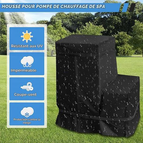 Pool Pump Cover, Sand Filter Waterproof Cover for 14-16 Inch Filter Pump, Oxford Tarpaulin for Garden, Outdoor, 26 x 24.5 x 28.2 cm (1/3)