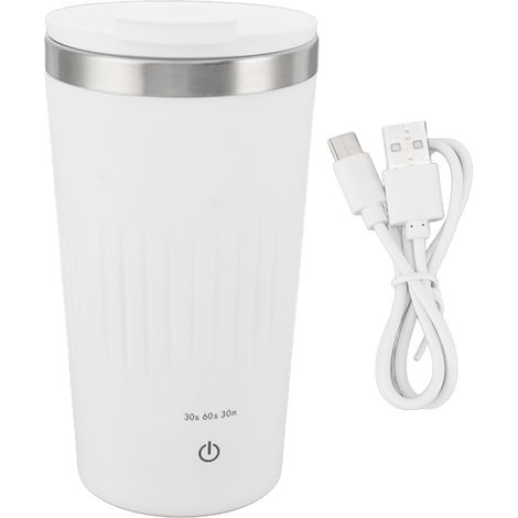 Tasse magnétique auto-agitation 400ml, tasse électrique rechargeable avec mélangeur automatique, idéale pour café, thé, chocolat chaud, lait, protéines, soupe, bureau, école, salle de sport. (1/5)