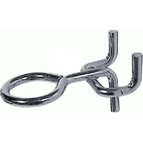 GANCI MENSOLA PER PANNELLI FORATI PORTAUTENSILI AD OCCHIOLO PZ.10 (31360)