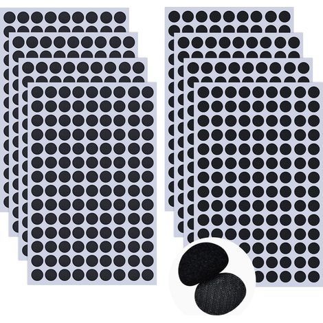 Scratch Autocollant Rond 8mm,1008 pièce Scratch Autocollant Double Face, Bande Agrippantes Adhésives Puissant Hook Loop Rubans pour Ménage, Bricolage Et l'artisanat (1/5)