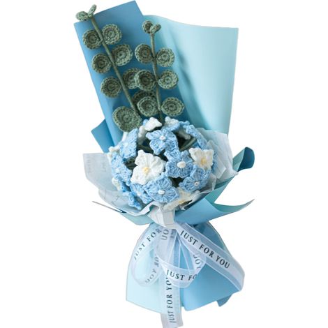 1 bouquet de fleurs au crochet, roses et tulipes, coton au lait, boîte cadeau incluse, pour Noël Saint-Valentin Fête des Mères (1/5)
