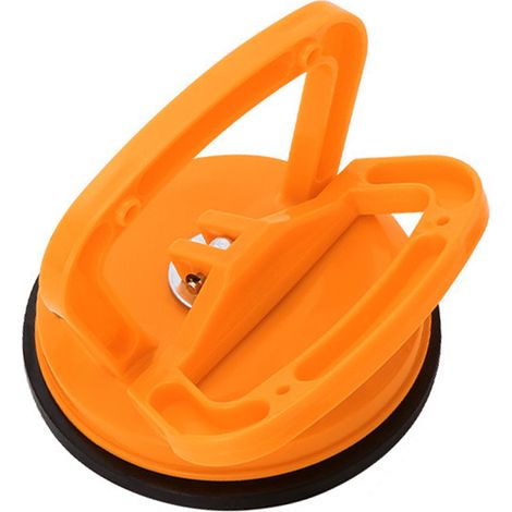 Ventouse de réparation automobile à griffe unique en caoutchouc ABS pour débosselage, ventouse robuste orange (1/5)