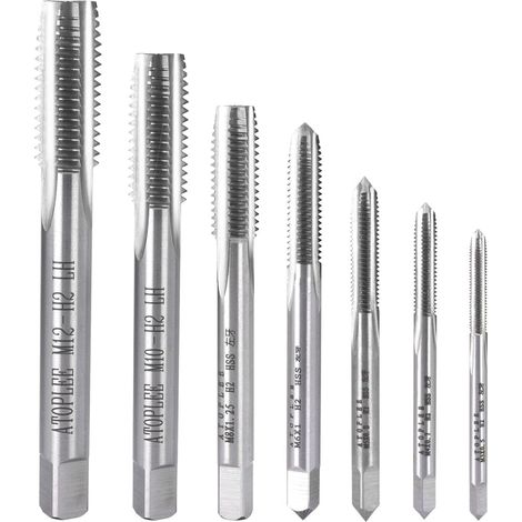 7pcs métrique HSS Gauche tarauds à fileter Main M3-M12 [Toutes Les Tailles]