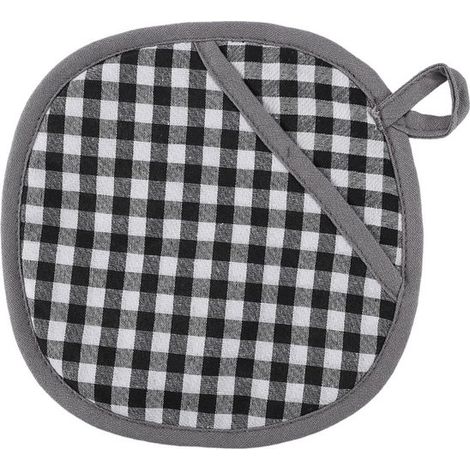 presine con tasca, presine in silicone e cotone, guanti da forno resistenti al calore, presine con manici in silicone antiscivolo (1/5)