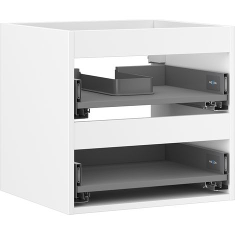 Mexen Box-A corps du meuble sous-vasque 50 cm, 2 tiroirs, blanc mat - 91AX0-0500-470-2-01 (1/5)