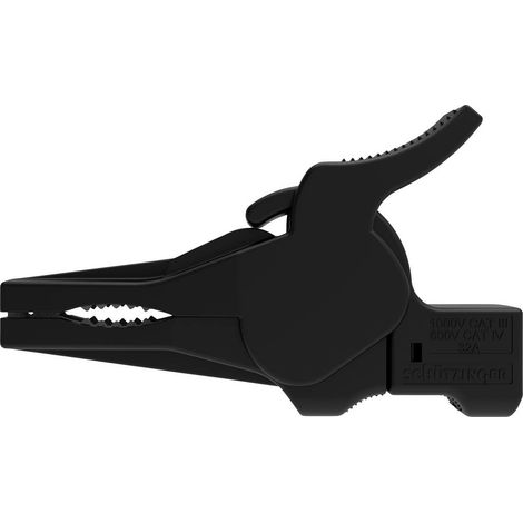 Schützinger SAK 9230 Ni / SW Pince crocodile de sécurité femelle noir