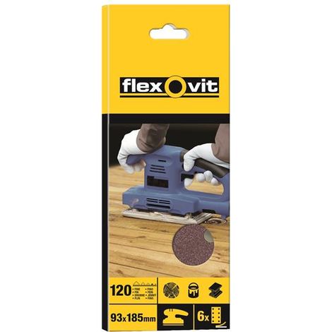 1/3 Sanding Sheets Perforated Fine Grit (Pack of 10) FLV26336