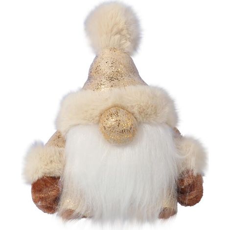Folletto natalizio dorato portafortuna, 17 cm - Talismano scandinavo per la casa (1/3)