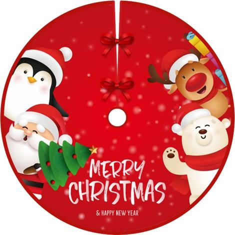 Tapis de sapin de Noël « Joyeux Noël », décoration rustique pour la maison, décoration de jardin pour les fêtes du Nouvel An (Style 2) (1/5)