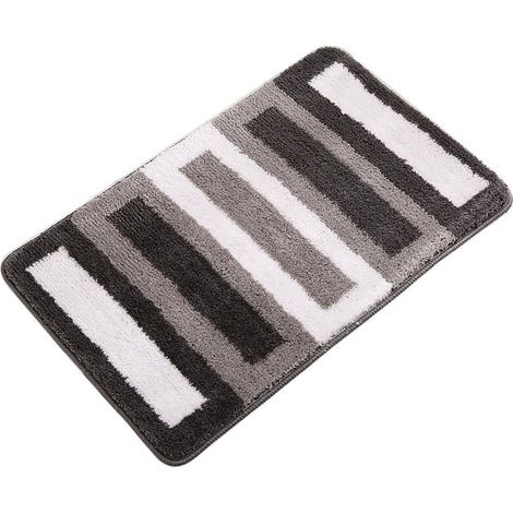 Tapis de sol floqué pour la maison, vente en gros, pour salle de bain, baignoire, absorbant, antidérapant (1/5)