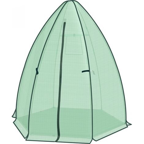 Serre de jardin pour tomates, petite serre tunnel de culture, abri de plantes d'extérieur, mini serre polyvalente (lot de 1, sans accessoires) (1/5)