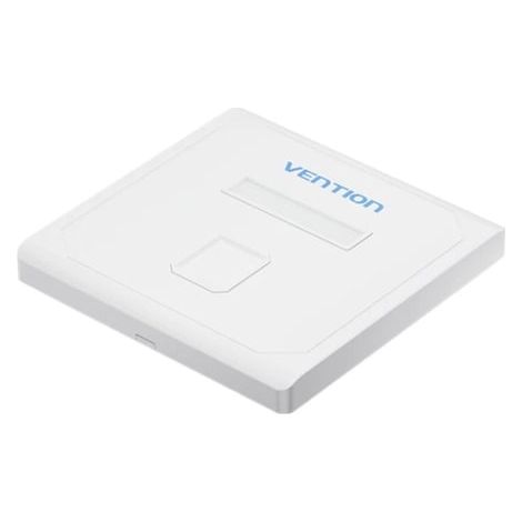 Placa de Pared Keystock Vention IFDW0/ 1 Puertos RJ45