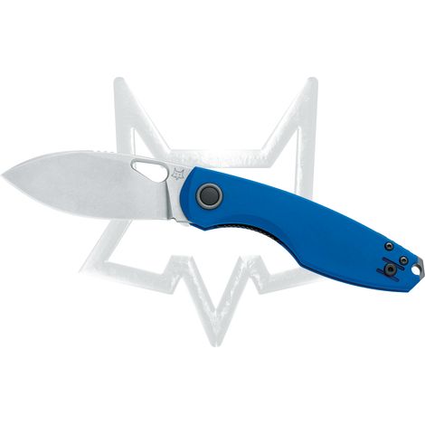 Kilin -Fox/Vox -Messer in Edelstahlklinge N690 Stonewashed, Blue Aluminiumgriff (1/2)